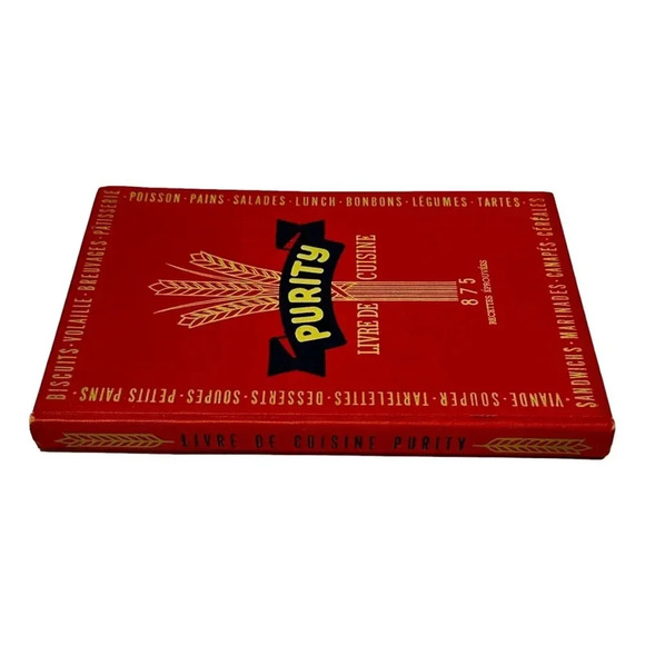 Purity Cookbook Livre de Cuisine Red Gold 1945 Edition HC Francais French - Picture 3 of 13